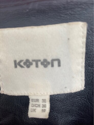 Koton marka deri ceket - Görsel 2