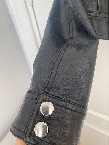 Koton marka deri ceket - Görsel 4