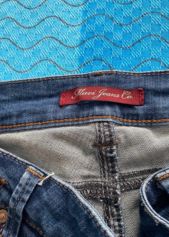 Mavi jeans kot pantolon - Görsel 3