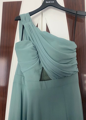 Cagla yeşili abiye elbise - Görsel 4