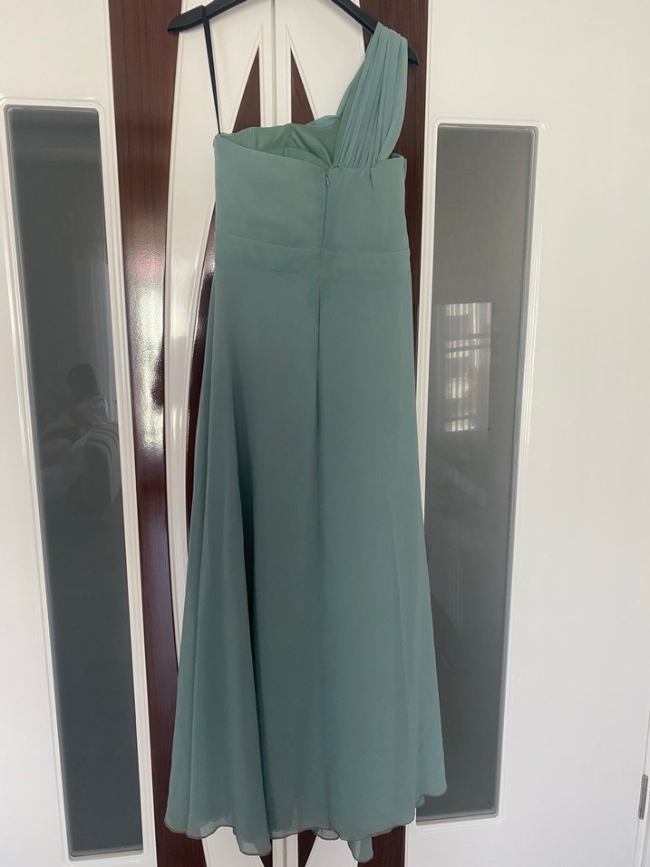 Cagla yeşili abiye elbise - Görsel 2