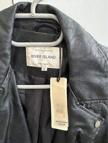 River Island Kürk yakalı deri ceket