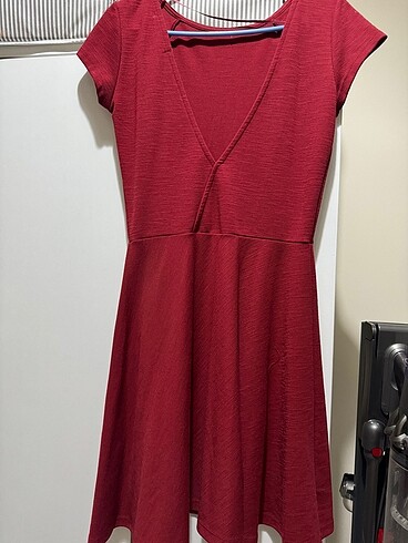 Pull and Bear Kırmızı mini elbise