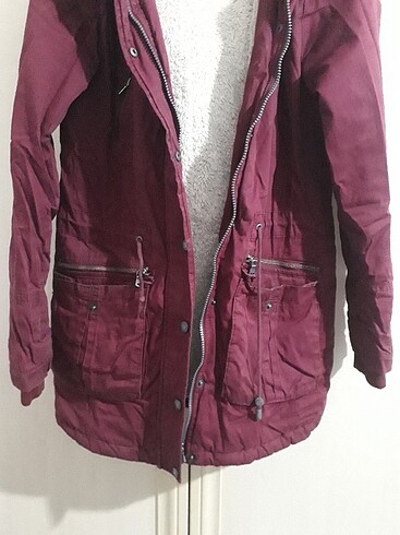 Bayan bordo parke - Görsel 2