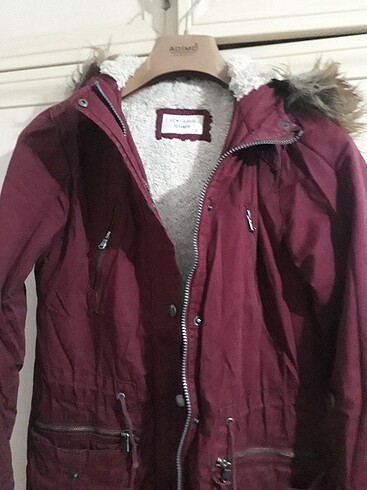 Bayan bordo parke - Görsel 3