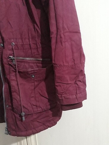 Bayan bordo parke - Görsel 4