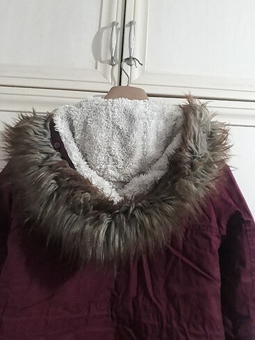 Bayan bordo parke - Görsel 8