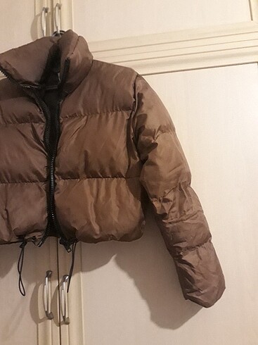 Diğer Bayan şişme kahverenkli mont