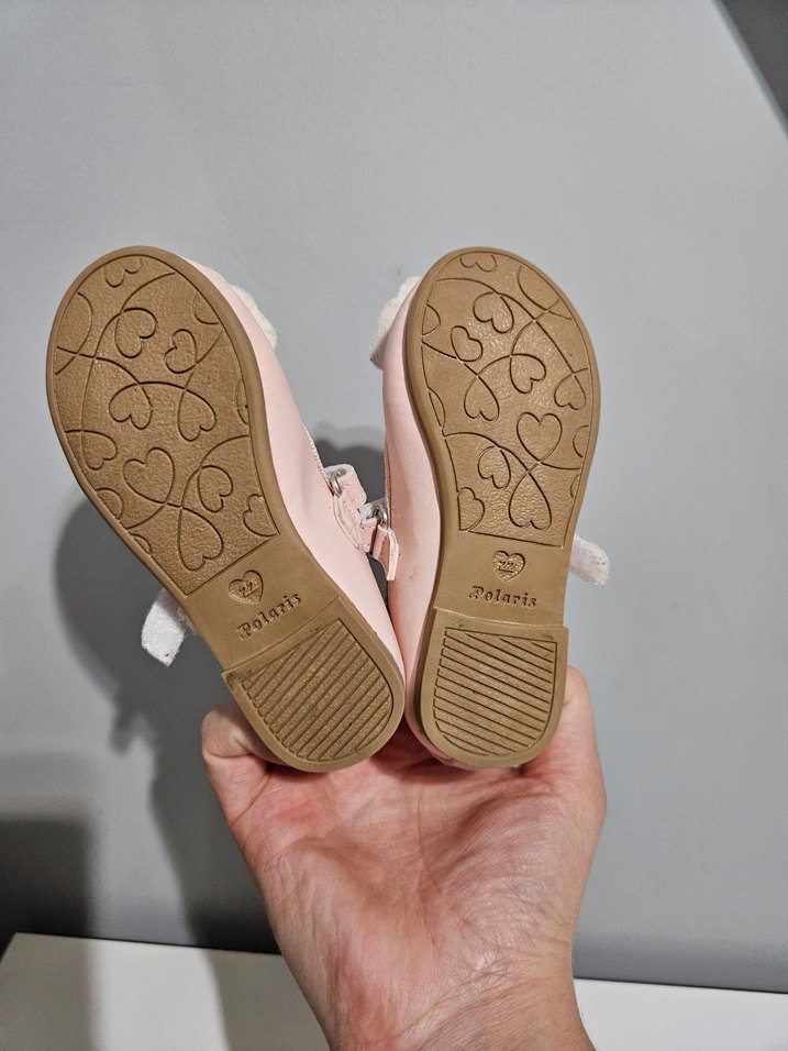 Kız Çocuk Pembe  Babet Ayakkabı - Görsel 4