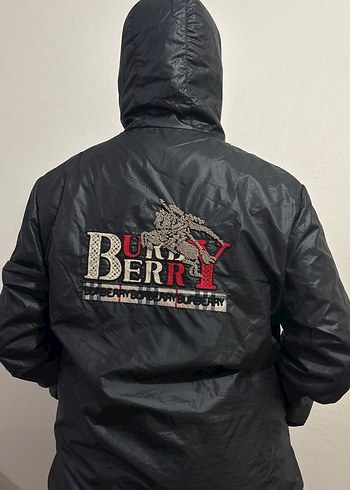 Siyah Nakışlı Erkek Spor Stil Yağmurluk - Görsel 3