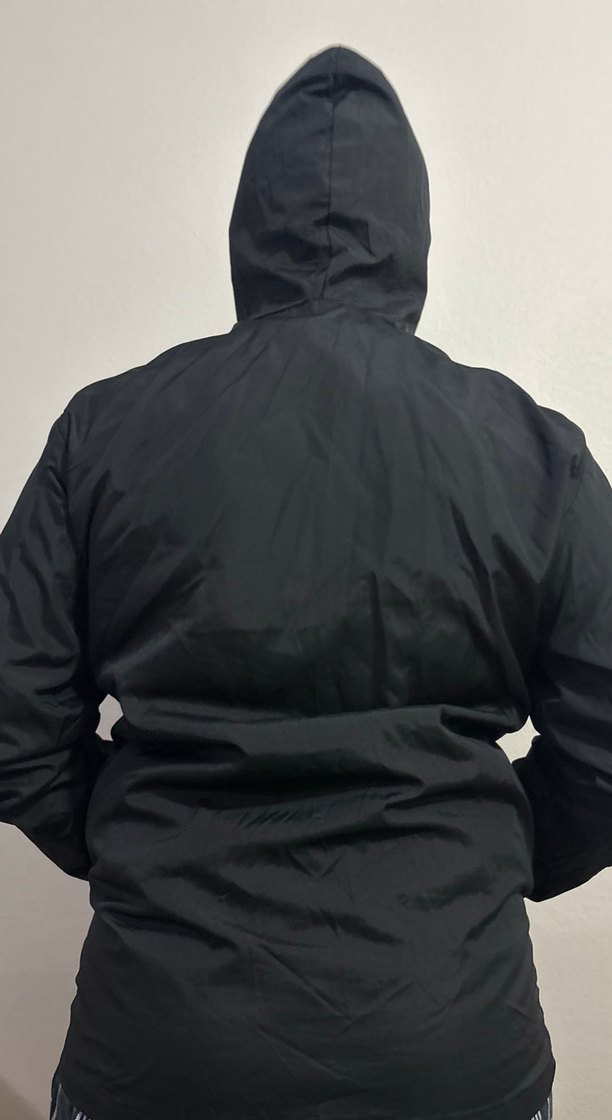 Erkek Siyah Fermuarlı Rüzgarlık Mont - Görsel 2