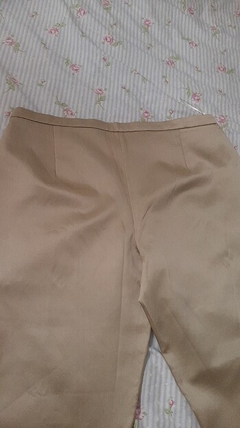 44 Beden haki Renk Paraşüt kumaş tunik ince keten özel dikim pantolon