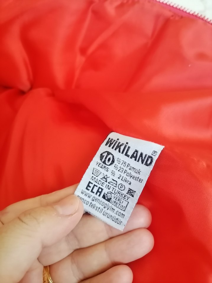 Kız Çocuk Kırmızı Parlak Yelek - Görsel 3