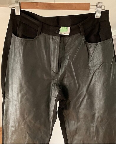 DKNY deri pantolon