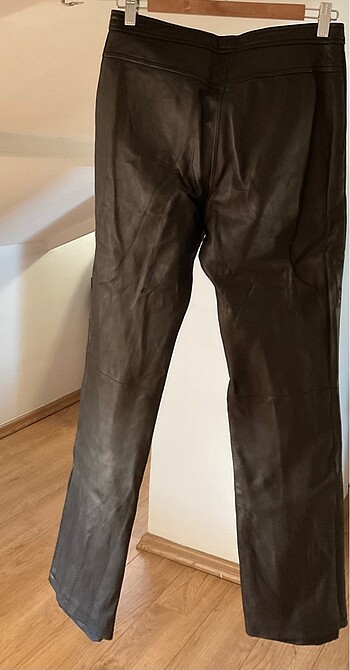 s Beden siyah Renk DKNY deri pantolon