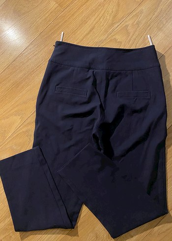 m Beden mavi Renk Düğmeli Lacivert Kadın Kumaş Pantolon