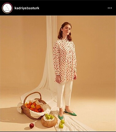 Kadriye Baştürk. Gömlek Fruit Collection?dan Orange Gömlek