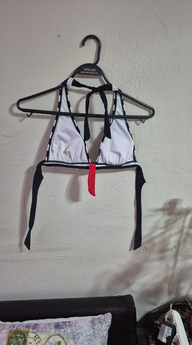 Zebra Desenli Mini Kadın Bikini Üstü - Görsel 2