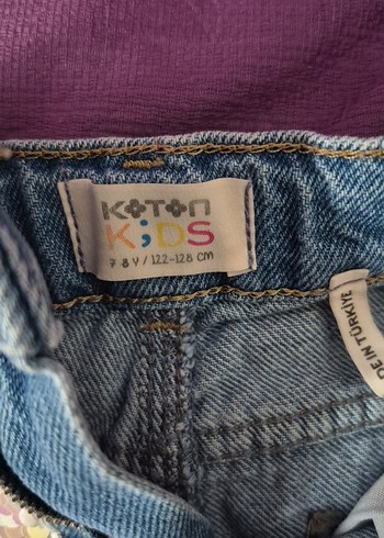 Dantel Detaylı Bohem Kız Kot Şort - Görsel 5