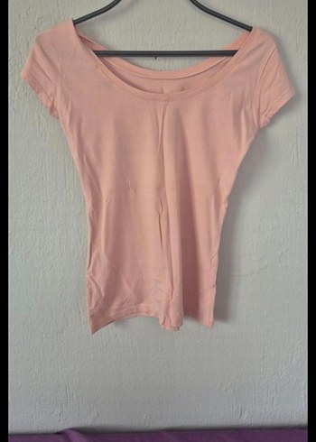 Kız Çocuk Pembe Kısa Kollu Basic Bluz - Görsel 2