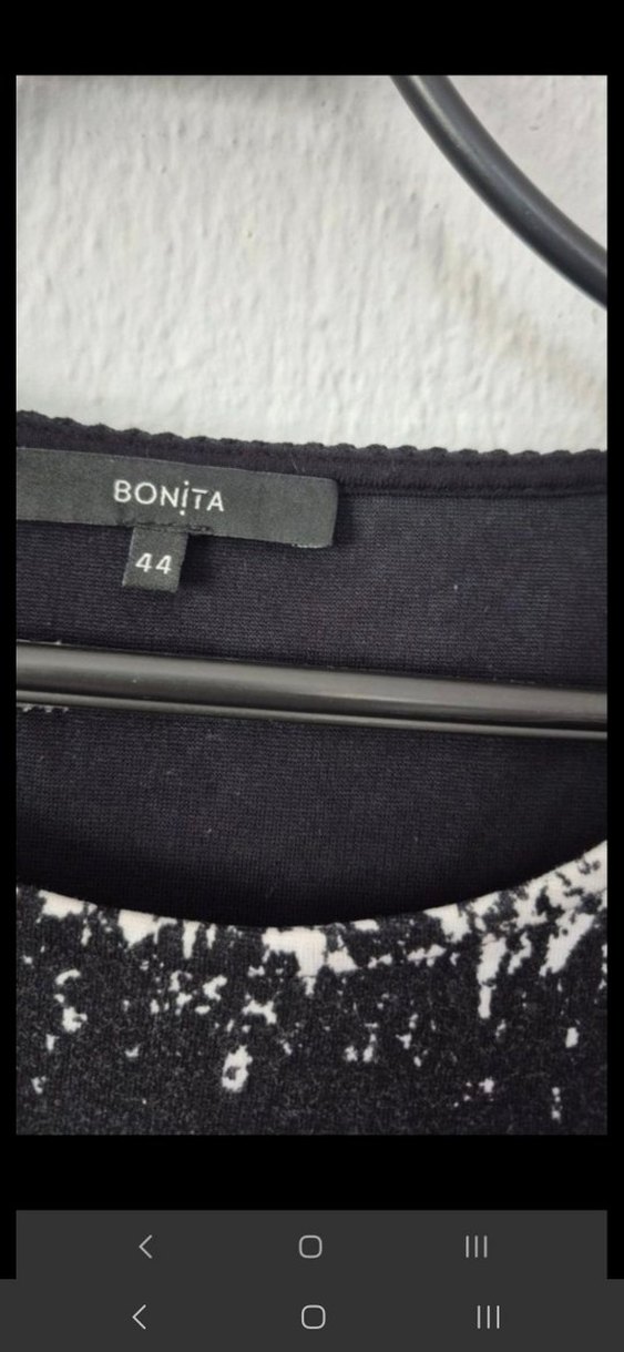 Desenli Siyah Midi Kadın Triko Elbise - Görsel 3