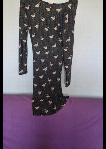 Uzun Kollu, V Yaka Desenli Hamile Geceliği - Görsel 2