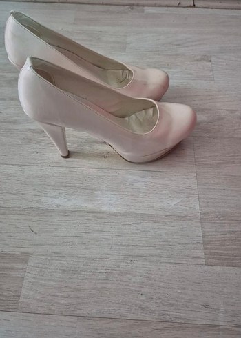 Beyaz Stiletto Kadın Ayakkabı - Görsel 3