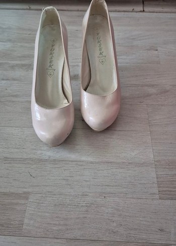 Beyaz Stiletto Kadın Ayakkabı - Görsel 2