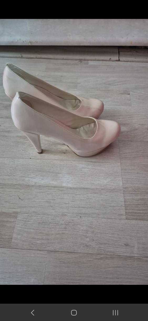 Beyaz Stiletto Kadın Ayakkabı - Görsel 3