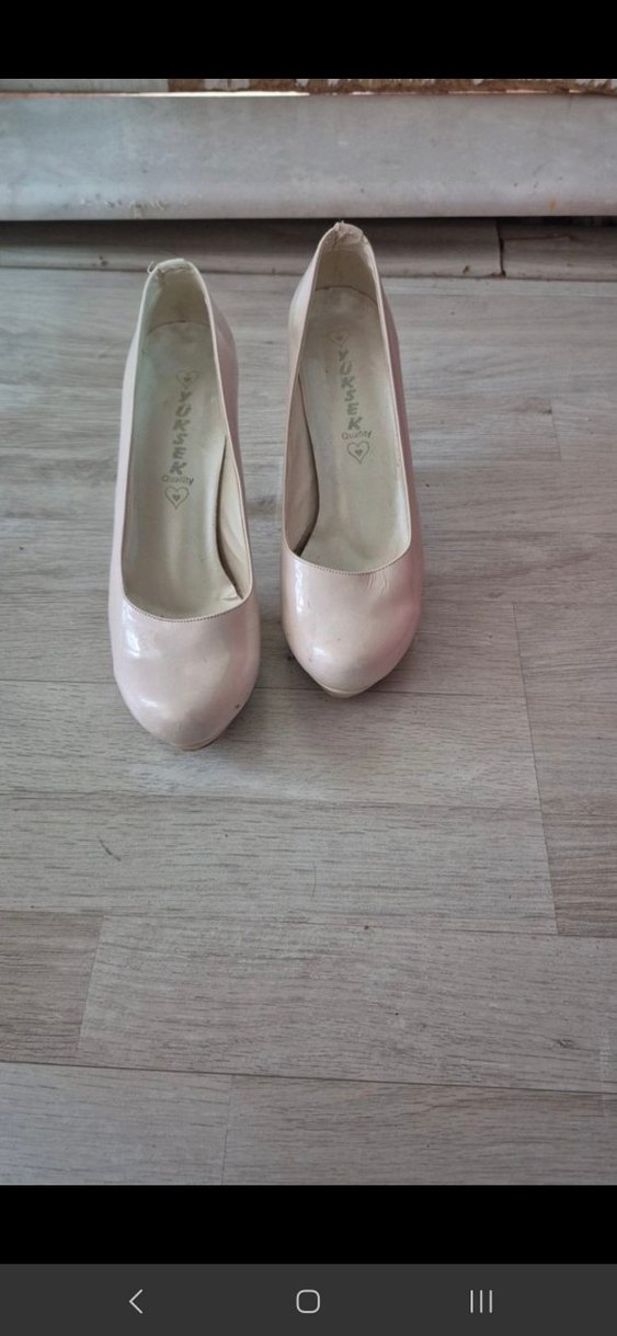 Beyaz Stiletto Kadın Ayakkabı - Görsel 2