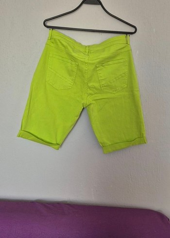 Yeşil Mini Kadın Bermuda Şort - Görsel 2