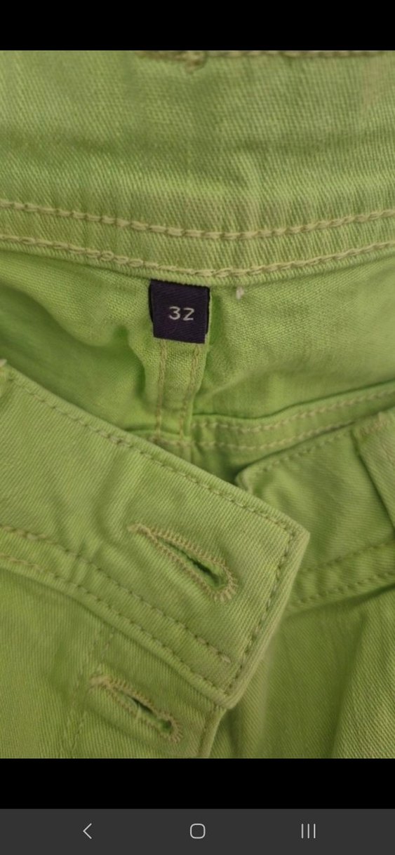 Yeşil Mini Kadın Bermuda Şort - Görsel 3