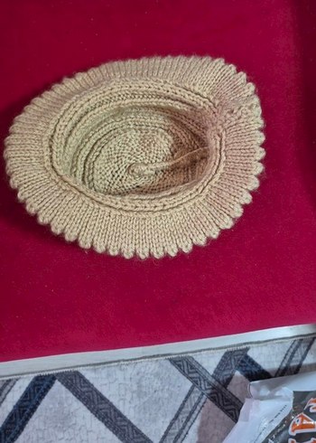 Bej Örgü Bohem Kadın Bere - Görsel 3