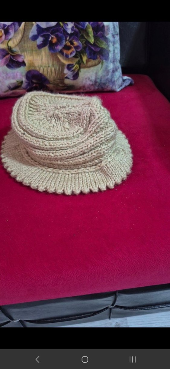 Bej Örgü Bohem Kadın Bere - Görsel 2