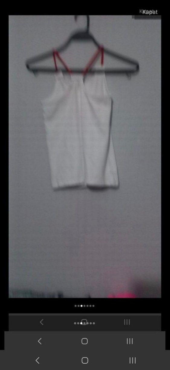 Kız Çocuk Beyaz Straplez Baskılı Atlet - Görsel 2