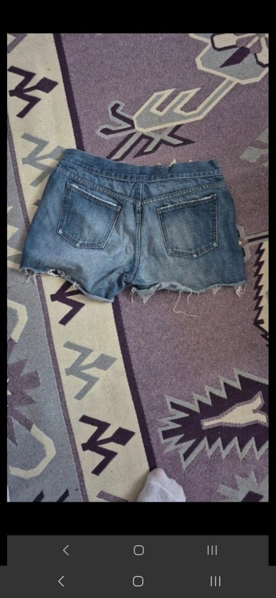 Gevşek Kesim Mini Kot Şort - Görsel 2