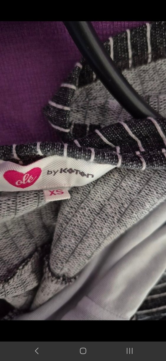 Gri Çizgili Kadın Uzun Tulum - Görsel 3