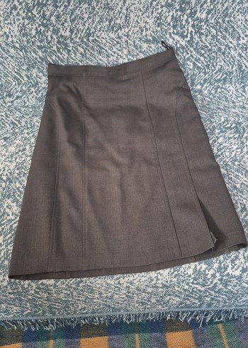 Gri Midi Kalem Etek - Görsel 2