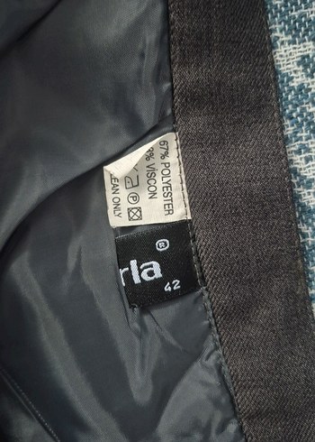 Gri Midi Kalem Etek - Görsel 4