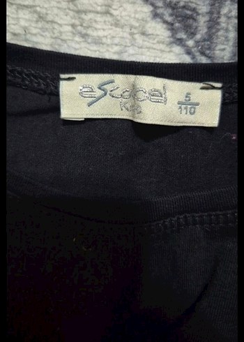 Kız Çocuk Siyah Kısa Kollu Tişört - Görsel 3