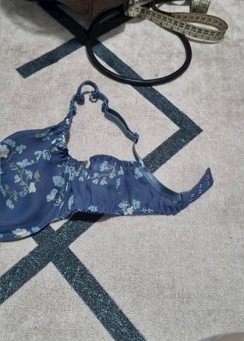 Koyu Mavi Bohem Çiçek Desenli Sütyen - Görsel 3