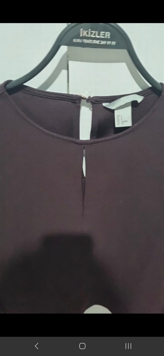 Uzun Kollu Bordo Kadın Bluz - Görsel 4