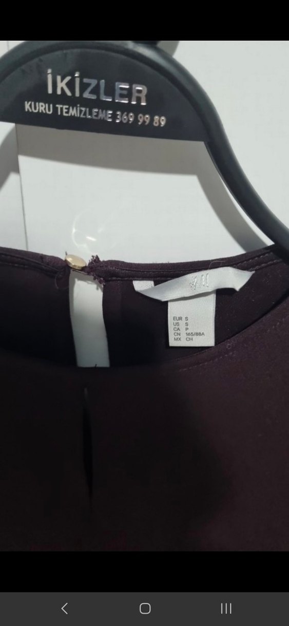 Uzun Kollu Bordo Kadın Bluz - Görsel 2