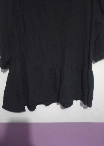 Uzun Kollu Siyah Nakışlı Gotik Tunik - Görsel 3