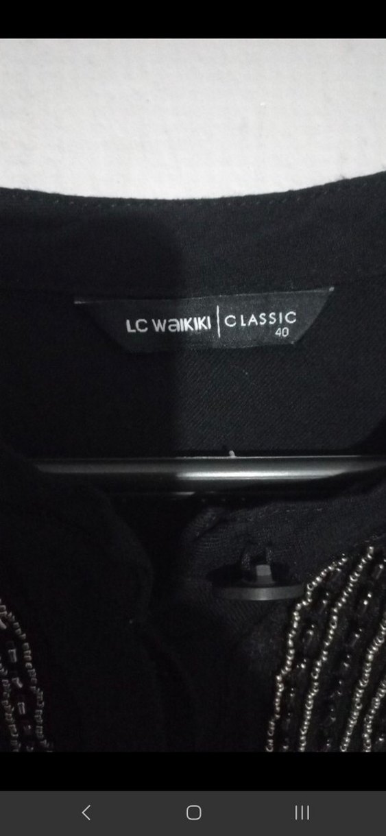 Uzun Kollu Siyah Nakışlı Gotik Tunik - Görsel 5