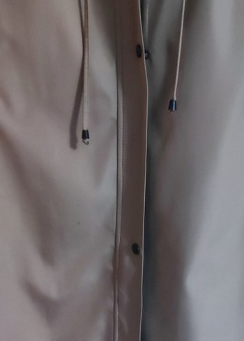 Uzun Bej Kadın içi İnce kürk manto - Görsel 4