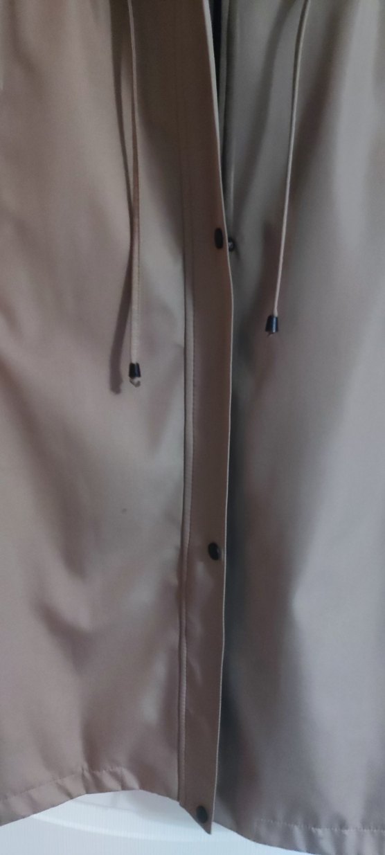 Uzun Bej Kadın içi İnce kürk manto - Görsel 4