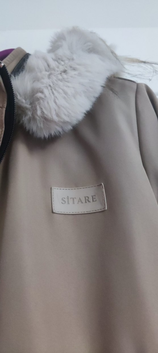 Uzun Bej Kadın içi İnce kürk manto - Görsel 3