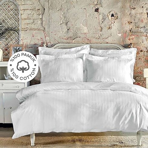 SATILDI-KARACA CHARM BOLD BEYAZ ÇİFT KİŞİLİK