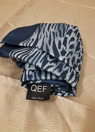 Qef mavi leopar desenli sal#armine